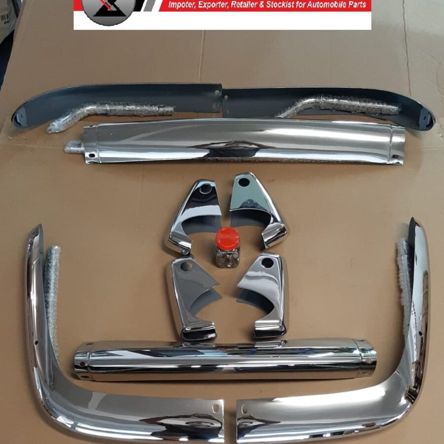 KARMANN GHIA STAINLESS STEEL FRONT & REAR BUMPER from 1967 (STAINLESS-GHIA1001)