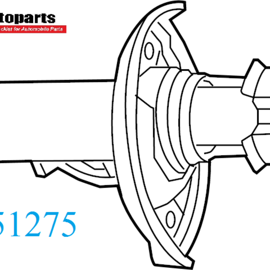VOLVO V90 2017 REAR ABS SHOCK ABSORBER (V31451275)
